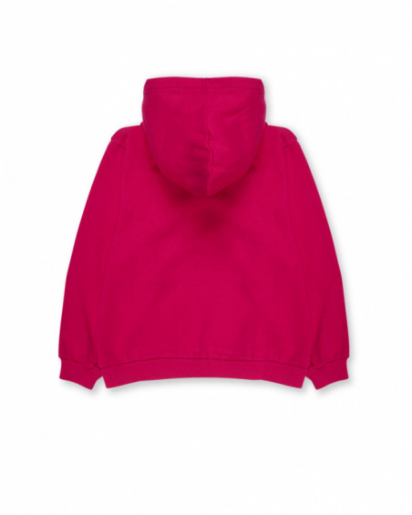 Felpa rosa in maglia per bambina della collezione Dark Romance