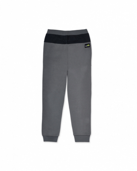 Pantaloni grigi in maglia per la collezione bambino New Horizons
