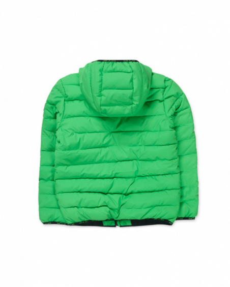 Cappotto piatto verde per bambino della collezione SK8 Park