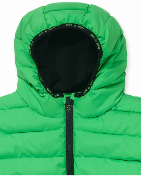 Cappotto piatto verde per bambino della collezione SK8 Park