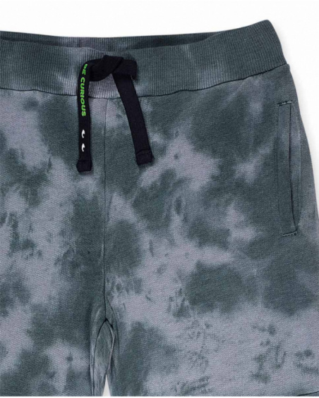 Pantaloni grigi in maglia per ragazzi della collezione SK8 Park