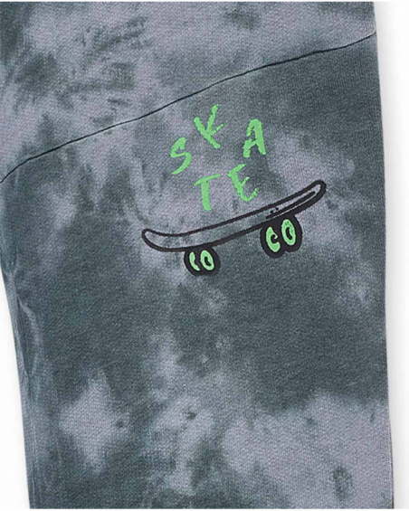 Pantaloni grigi in maglia per ragazzi della collezione SK8 Park