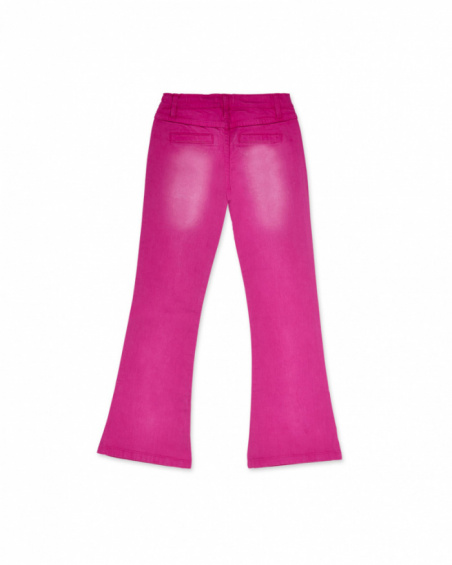 Pantaloni piatti rosa per bambina della collezione Happy World