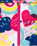 Giacca a vento rosa da bambina collezione Run Sing Jump