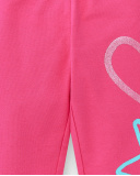 Pantaloni fucsia in peluche da bambina collezione Run Sing Jump