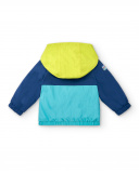 Giacca a vento verde blu da bambino collezione Run Sing Jump