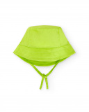 Cappello piatto verde da ragazzo collezione Tropadelic