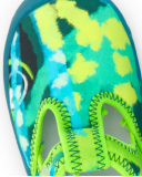 Sneakers da bambino in lycra verde collezione Tropadelic