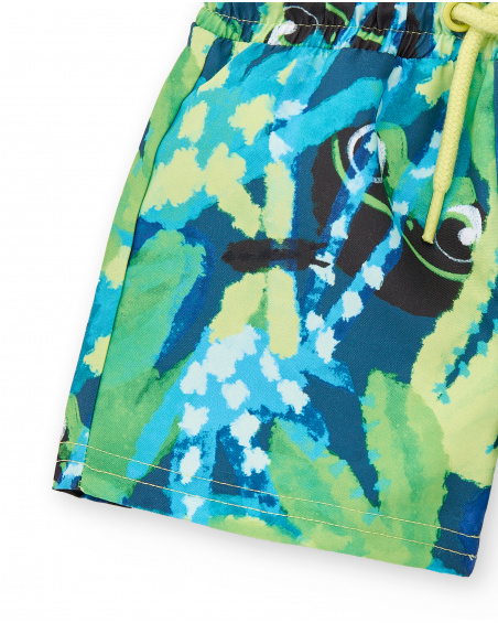 Bermuda verdi per ragazzi collezione Tropadelic