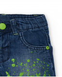 Shorts in denim blu da ragazzo collezione Tropadelic