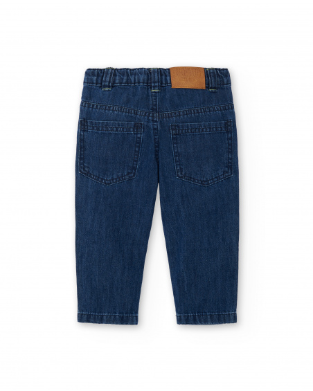 Pantaloni debin blu da ragazzo collezione Tropadelic