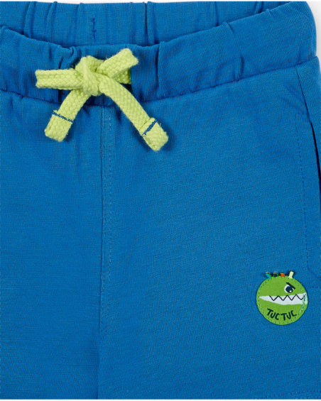 Completo in maglia bianca da bambino collezione Tropadelic