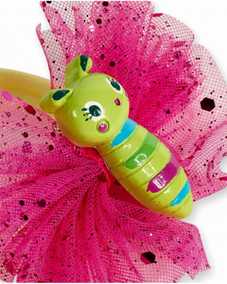 Elastico per capelli verde da bambina collezione Tropadelic
