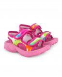 Sneaker rosa da bambina in lycra collezione Tropadelic
