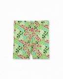 Leggings da ciclismo verdi in maglia da bambina collezione