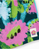 Shorts verdi in maglia da bambina collezione Tropadelic