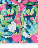 Giacca a vento verde da bambina collezione Tropadelic