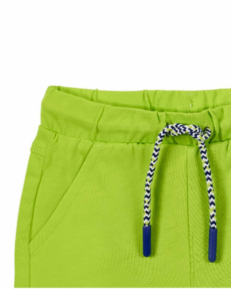 Pantaloncini verdi in maglia da ragazzo collezione Ocean Wonders