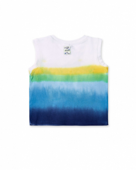 Canotta blu in maglia da bambino collezione Ocean Wonders