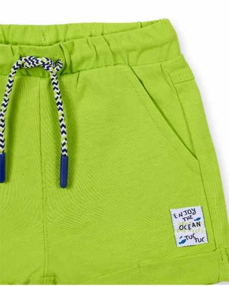 Completo in maglia verde blu da bambino collezione Ocean Wonders