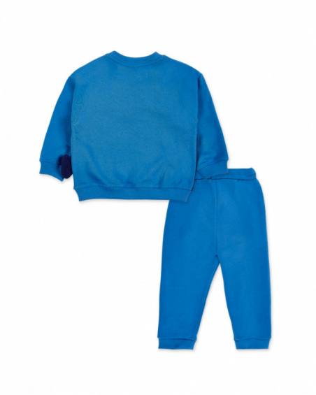 Tuta blu in peluche da bambino collezione Ocean Wonders