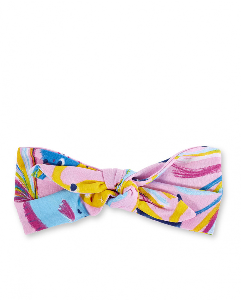 Cerchietto in maglia lilla da bambina collezione Ocean Wonders