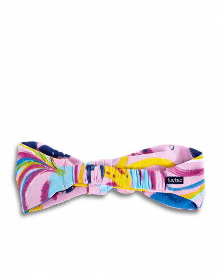 Cerchietto in maglia lilla da bambina collezione Ocean Wonders