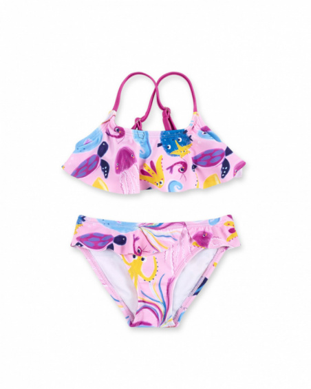 Bikini lilla da bambina collezione Ocean Wonders