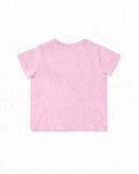 T-shirt rosa in maglia da bambina collezione Ocean Wonders