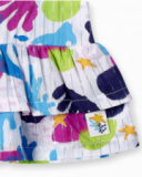 Blusa in popeline bianco da bambina collezione Ocean Wonders