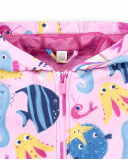 Giacca a vento lilla da bambina collezione Ocean Wonders