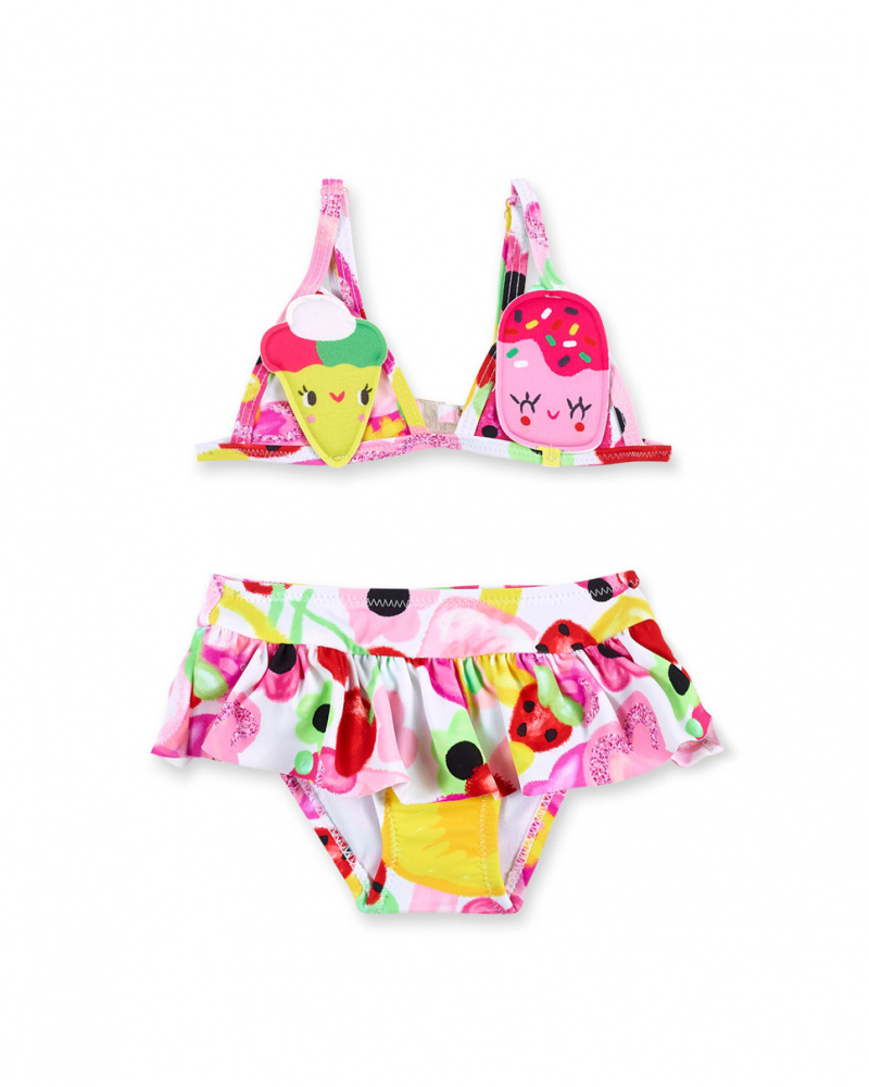 Bikini rosa da ragazza collezione Creamy Ice
