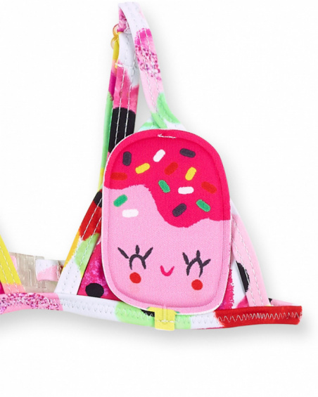 Bikini rosa da ragazza collezione Creamy Ice