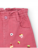 Shorts in denim rosa da bambina collezione Creamy Ice