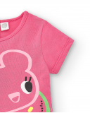 T-shirt rosa in maglia da bambina collezione Creamy Ice
