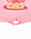 T-shirt rosa in maglia annodata da bambina collezione Creamy Ice