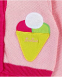 Giacca rosa in tricot da bambina collezione Creamy Ice