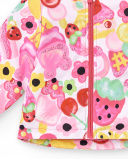 Giacca a vento bianca da bambina collezione Creamy Ice