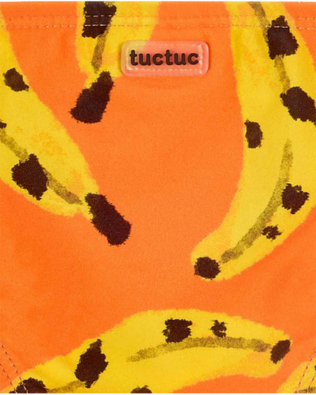 Slip da bagno arancioni da bambino collezione Banana Records