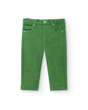 Pantaloni in denim verde da ragazzo collezione Banana Records