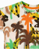 T-shirt beige in maglia da bambino collezione Banana Records