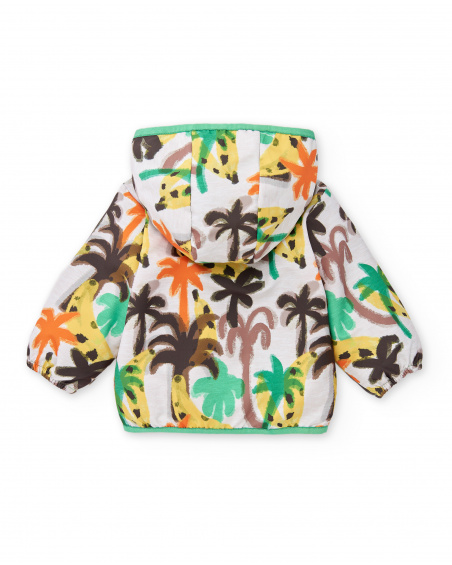 Giacca a vento beige da bambino collezione Banana Records