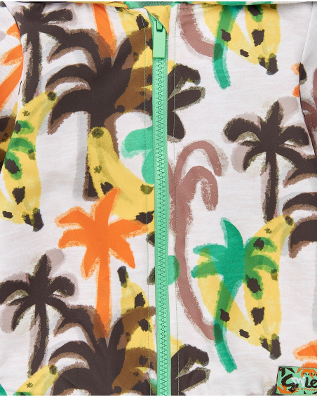 Giacca a vento beige da bambino collezione Banana Records