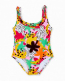 Costume da bagno rosa da bambina collezione Banana Records