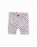 Leggings da ciclismo bianchi in maglia da bambina collezione