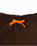 Shorts marroni in maglia da bambina collezione Banana Records