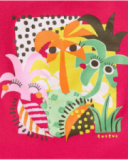 T-shirt fucsia lavorata a maglia da bambina collezione Banana