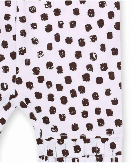 Completo arancione lavorato a maglia da bambina collezione