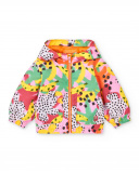 Giacca a vento rosa da bambina collezione Banana Records