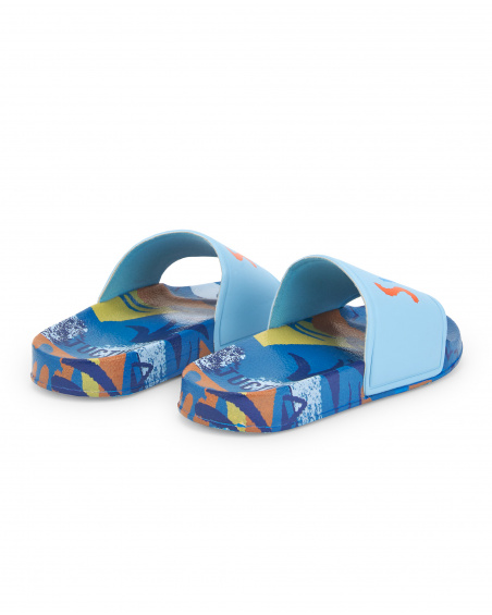Infradito blu da ragazzo Collezione Sons Of Fun